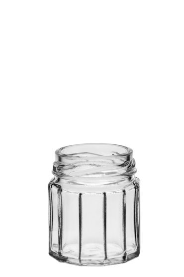 Hexagonal jar 045ml 43TO Glass flint